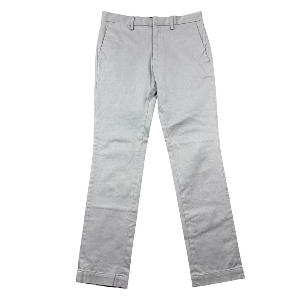 Banana Republic Fulton Skinny Fit Chino Pants Mens 30x32 (31x31) Light Grey